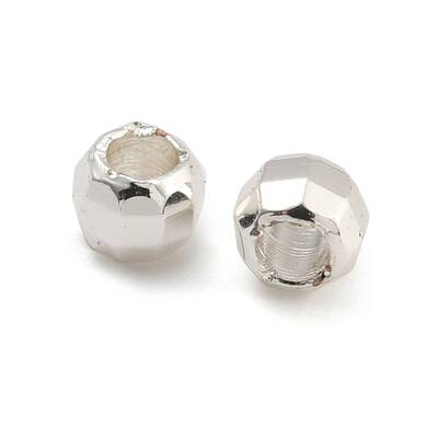 Rack Plated Round Brass Beads