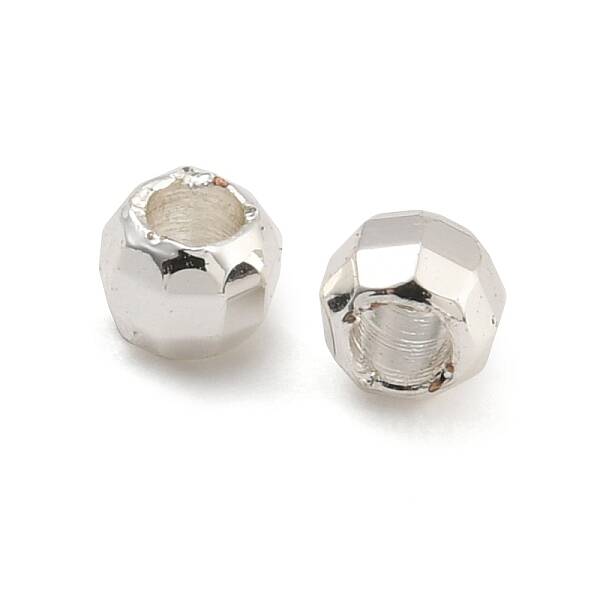 Rack Plated Round Brass Beads