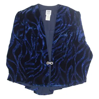 R&M RICHARDS Womens Printed Blouse Black Long Sleeve Crazy Pattern M