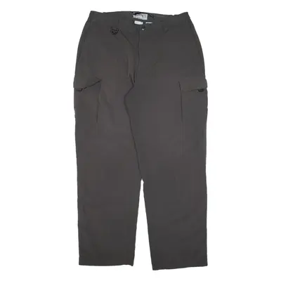 COLUMBIA Cargo Mens Trousers Grey Loose Straight Nylon W32 L29