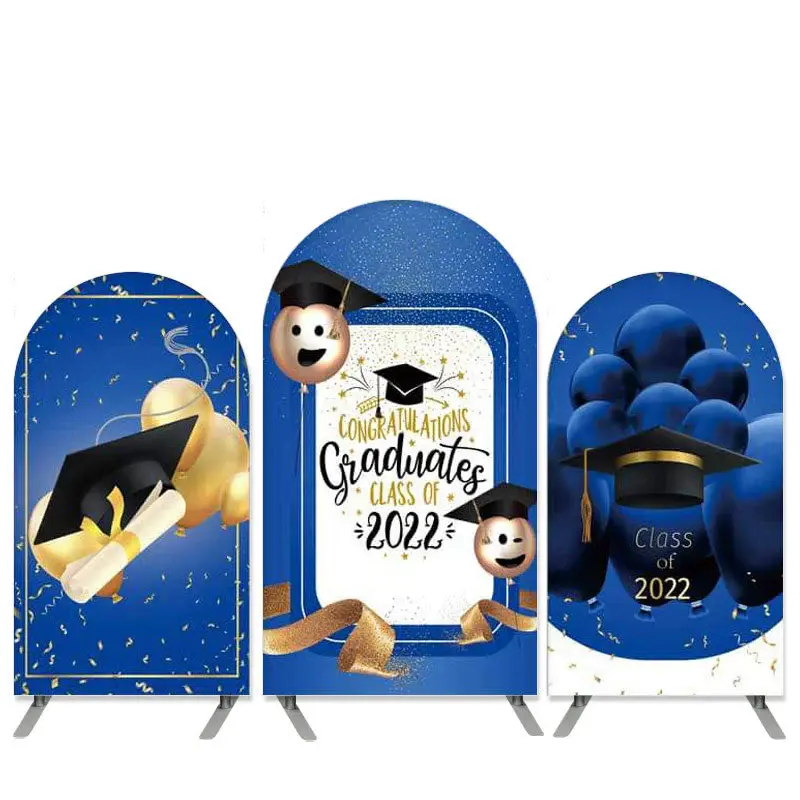 Aperturee Graduation Theme Navy Blue Class Of 2022 Arch Backdrop Kit | Chiara Wall Backdrop Diy | Chiara Arch Backdrop Diy | ...