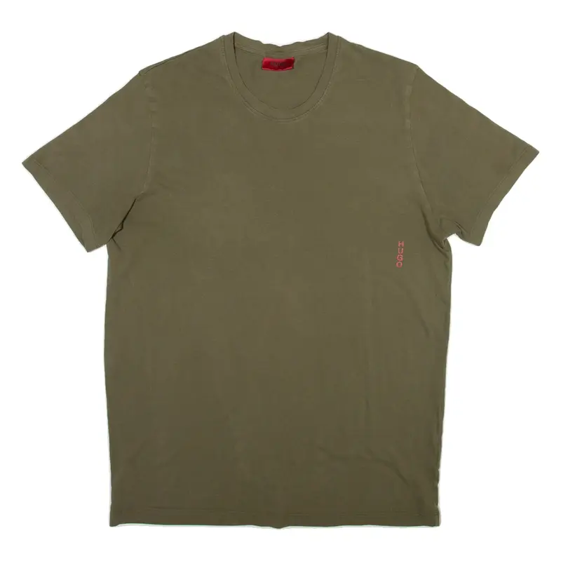 HUGO Mens T-Shirt Green M