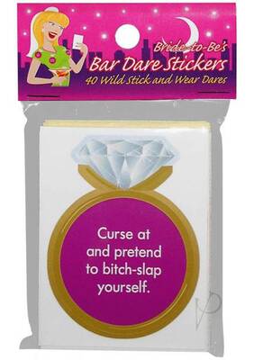 Bride To Be Bar Dare Stickers(sale)