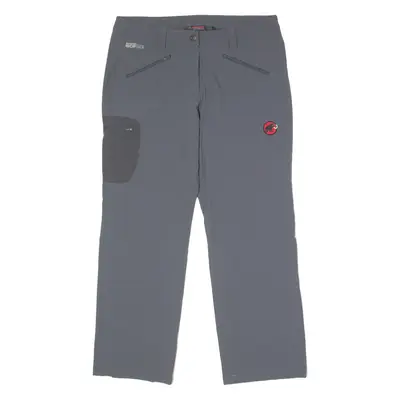 MAMMUT Outdoor Womens Trousers Grey Regular Straight W36 L28