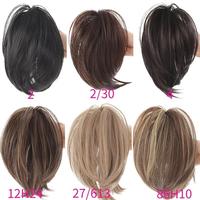 Elegant Straight Hair Wigs Claw Clip, 1 Count Natural Clip in Hair Extensions Wigs for Women, Heat Resistant Synthetic Hairpi...