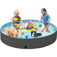 【All Size】Yaheetech Cooling Foldable Pet Swimming Pool, Portable Dog Bath Tub Indoor and Outdoor, PVC Portable Wash Tub f...