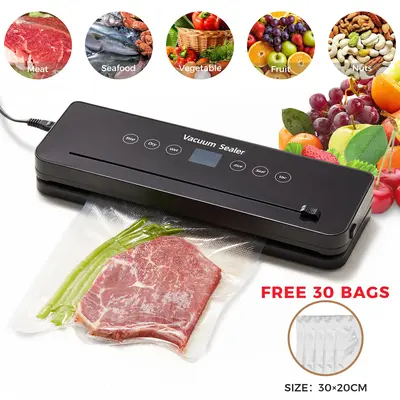 Kitexpert Viral Vacuum Sealer Machine - 5 Auto Modes for Dry, Wet, Vac, Rice, SEAL - Compact Design for Effortless Meal Stora...