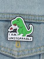 Cute Dinosaur Design Brooch, Fashion Brooch for Women & Men, Enamel Pin Suitable for Backpacks, Jeans, Scarves, Hats Decorati...