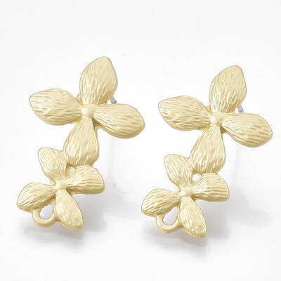 Smooth Surface Alloy Stud Earring Findings