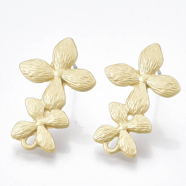 Smooth Surface Alloy Stud Earring Findings