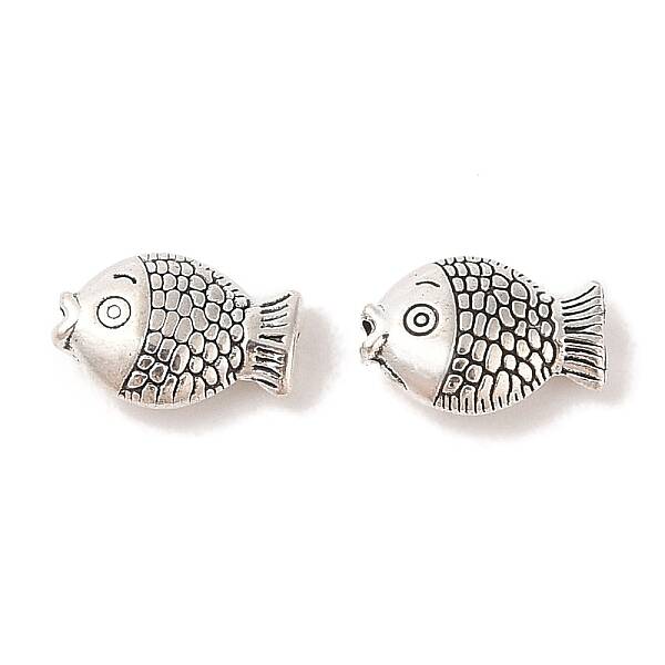 Tibetan Style Zinc Alloy Fish Beads