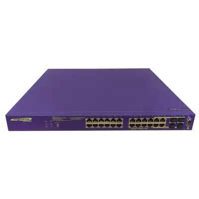 16142 Extreme Networks X450E Series 24 x RJ-45 PoE 10/100/1000Base-T + 4 x Shared SFP Ports Layer 2 Mananged Gigabit Ethernet...