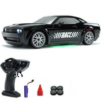Remote Control Car, 1 Set 1:20 Scale 4d 20kmh High Speed Remote Control Car, Led Lights Drifting Car, Rc Supercar Kit, Rechar...