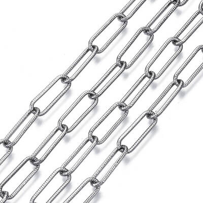 Unwelded Iron Paperclip Chains
