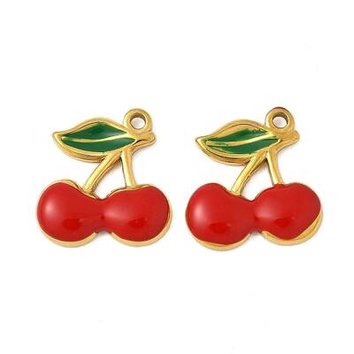 304 Stainless Steel Enamel Charms