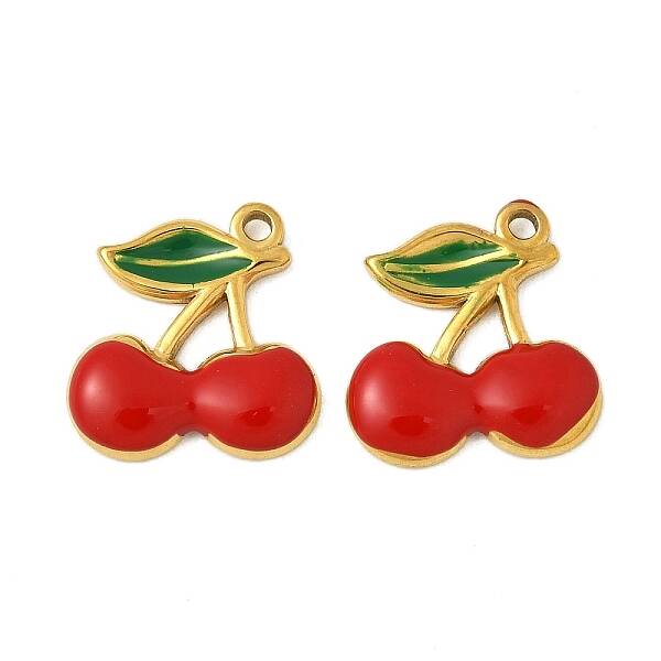 304 Stainless Steel Enamel Charms