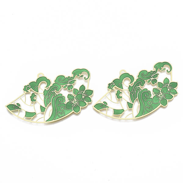 Brass Enamel Big Pendants