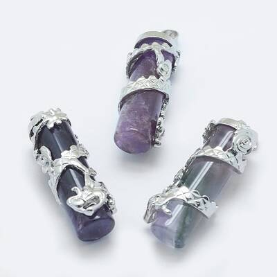 Natural Amethyst Pendants