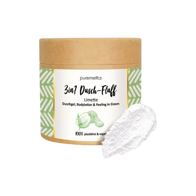 Puremetics 3in1 Soft Shower with Salt Peeling, lime (250 g)