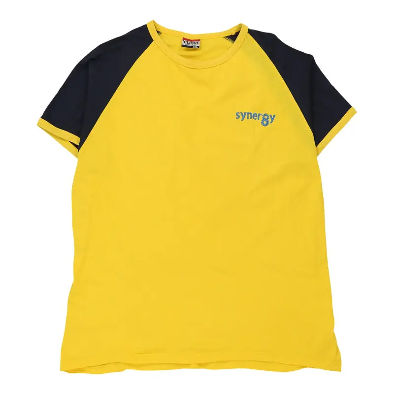 Synergy Clique T-Shirt - 2XL Yellow Cotton | Size: xx-large