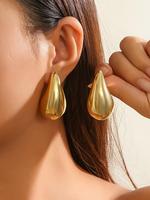 Punk Resin Dangle Earrings, Simple Elegant Water Drop Shape Design Dangle Earrings for Women and Girls, Fashion Ear Piercing ...