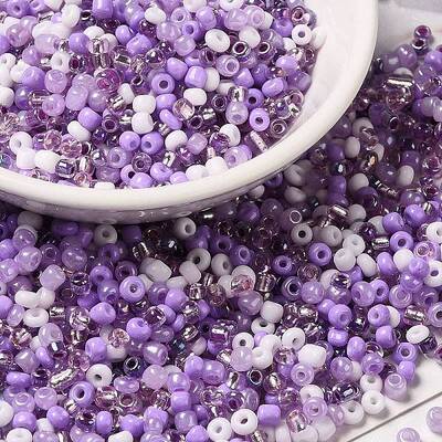 Opaque & Transparent Inside Colours Glass Seed Beads
