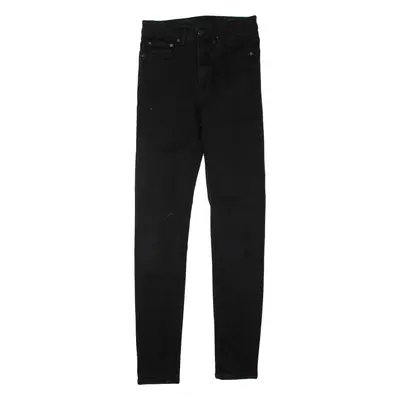 ALL SAINTS Womens Jeans Black Regular Skinny W24 L30