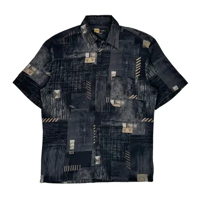 Dailight Hawaiian Shirt - Large Black Cotton