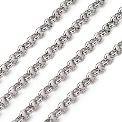 Tarnish Resistant 304 Stainless Steel Rolo Chains