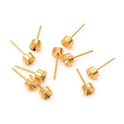 304 Stainless Steel Stud Earring Settings