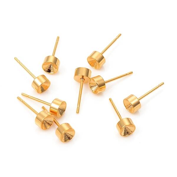 304 Stainless Steel Stud Earring Settings