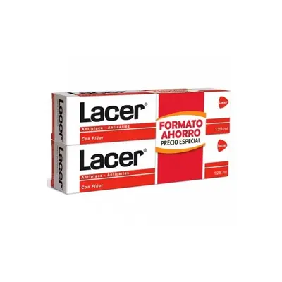Lacer Dentifricio Antiplacca Anticarie 2x125ml