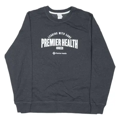 DISTRICT Premier Health Sweatshirt Grey Mens L
