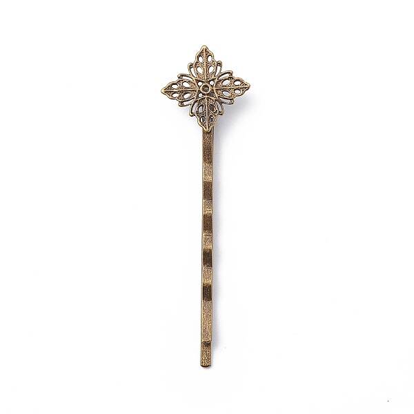 Brass Hair Bobby Pin Findings