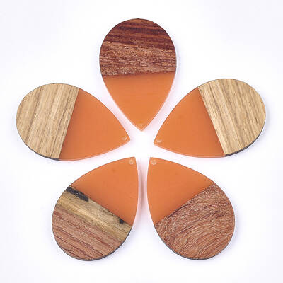 Resin & Walnut Wood Pendants