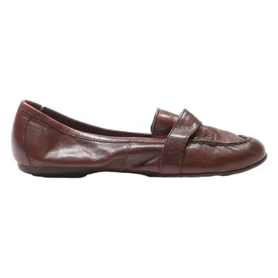 BORN Ballet Shoes Brown Leather Womens UK 5.5