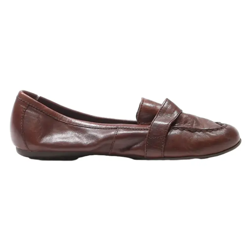 BORN Ballet Shoes Brown Leather Womens UK 5.5