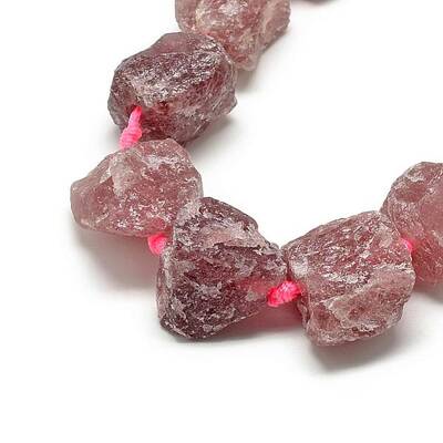 Natural Strawberry Quartz Beads Strands
