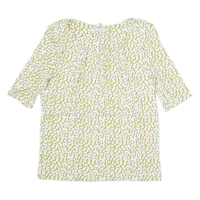 HOBBS LONDON Womens Printed Top Yellow Spotted S