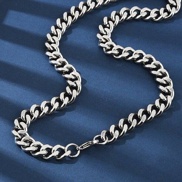 304 Stainless Steel Cuban Link Chain Necklaces for Men