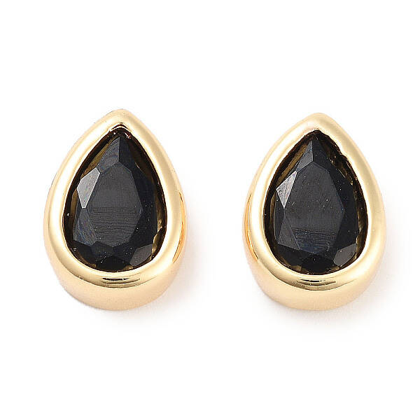 Brass Cubic Zirconia Beads