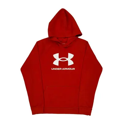 Age 12-14 Under Armour Graphic Hoodie - XL Red Polyester