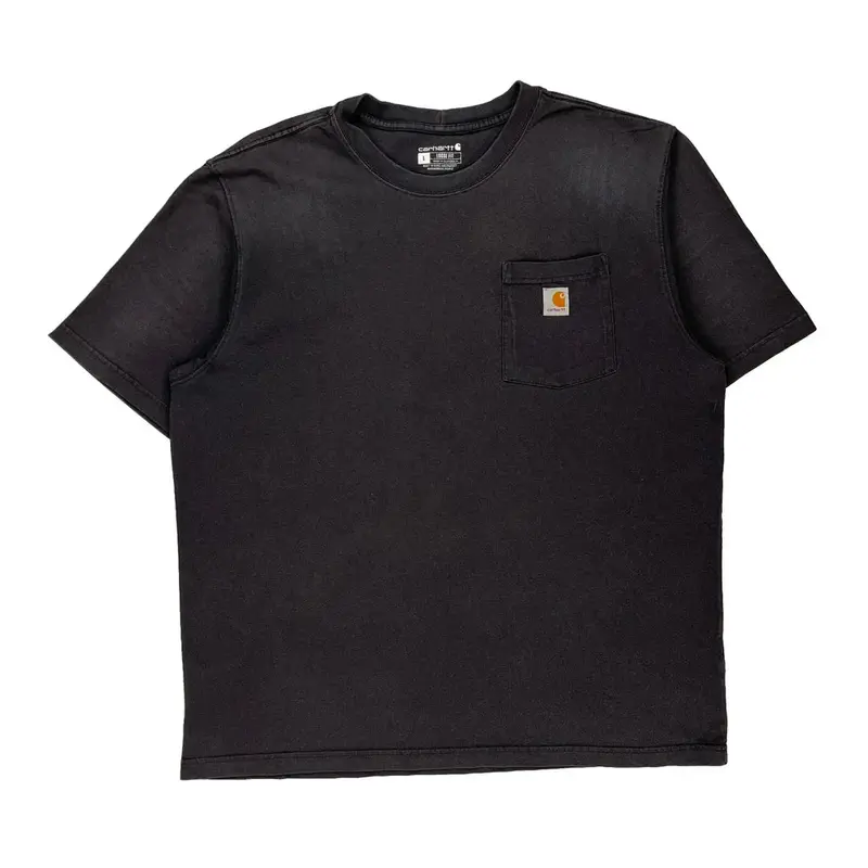 Carhartt T-Shirt - Large Black Cotton