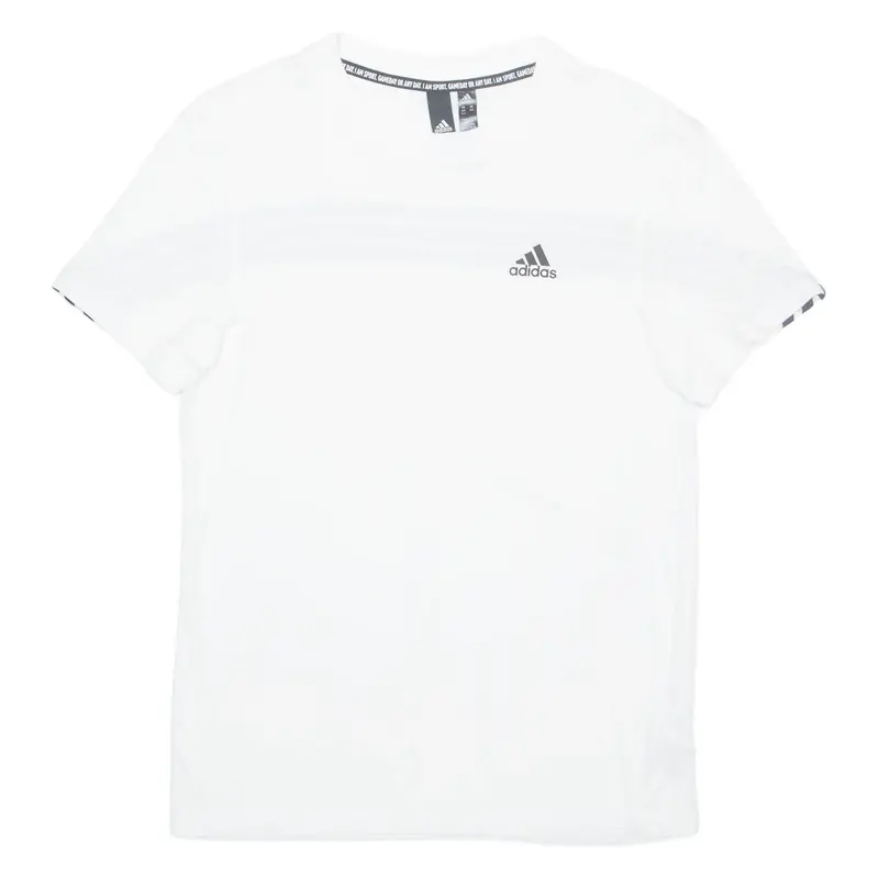 ADIDAS Mens T-Shirt White XXS