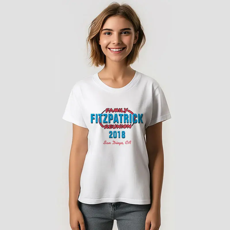 Linking Blue Red Family Reunion Custom T-Shirt