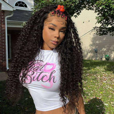 Crimps Deep Curly HD Lace Wig 4*4 & 13*4 Human Hair Wigs Pre Plucked / ISEE HAIR