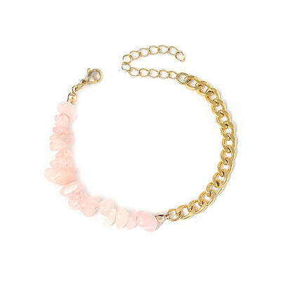 Natural Rose Quartz Beaded Bracelets
