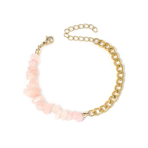 Natural Rose Quartz Beaded Bracelets