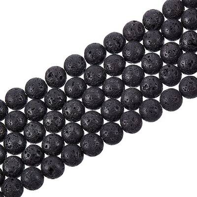 Synthetic Lava Rock Beads Strands