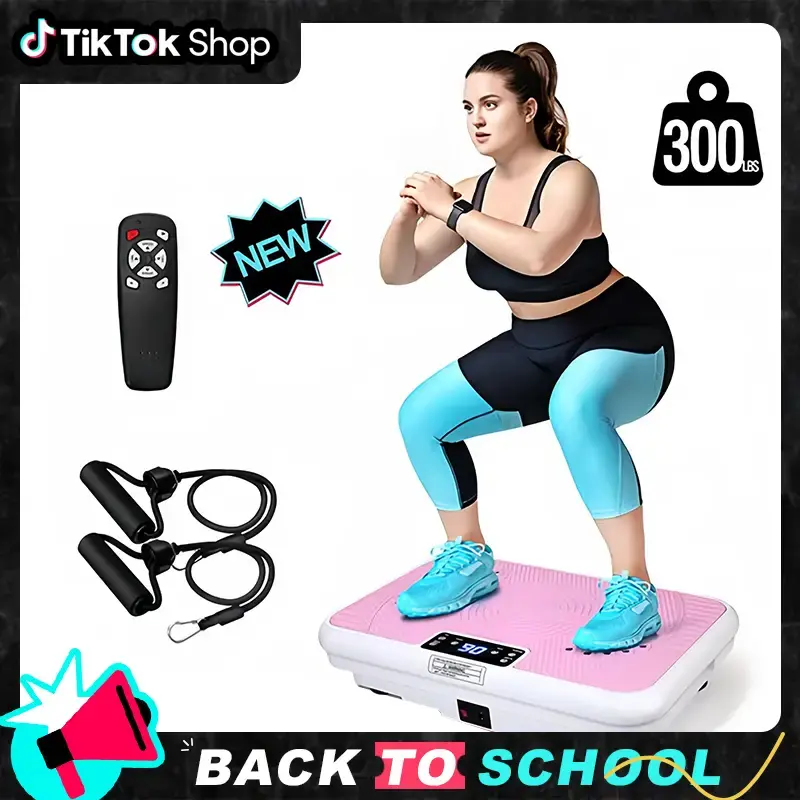 ROTAI Whole Body Vibration Plate Exercise Machine - Home & Travel Workout Equipment, Toning & Wellness, Max User Weight 300lb...